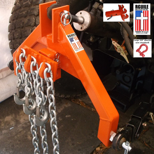 Tractor attachment log skidder